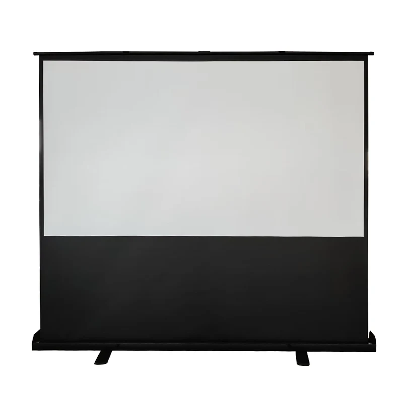 Floor Pull Projector Screen Portable Manual