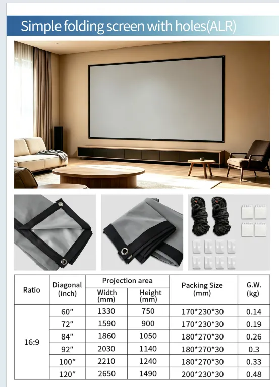 ALR Simple Folding Projection Screen
